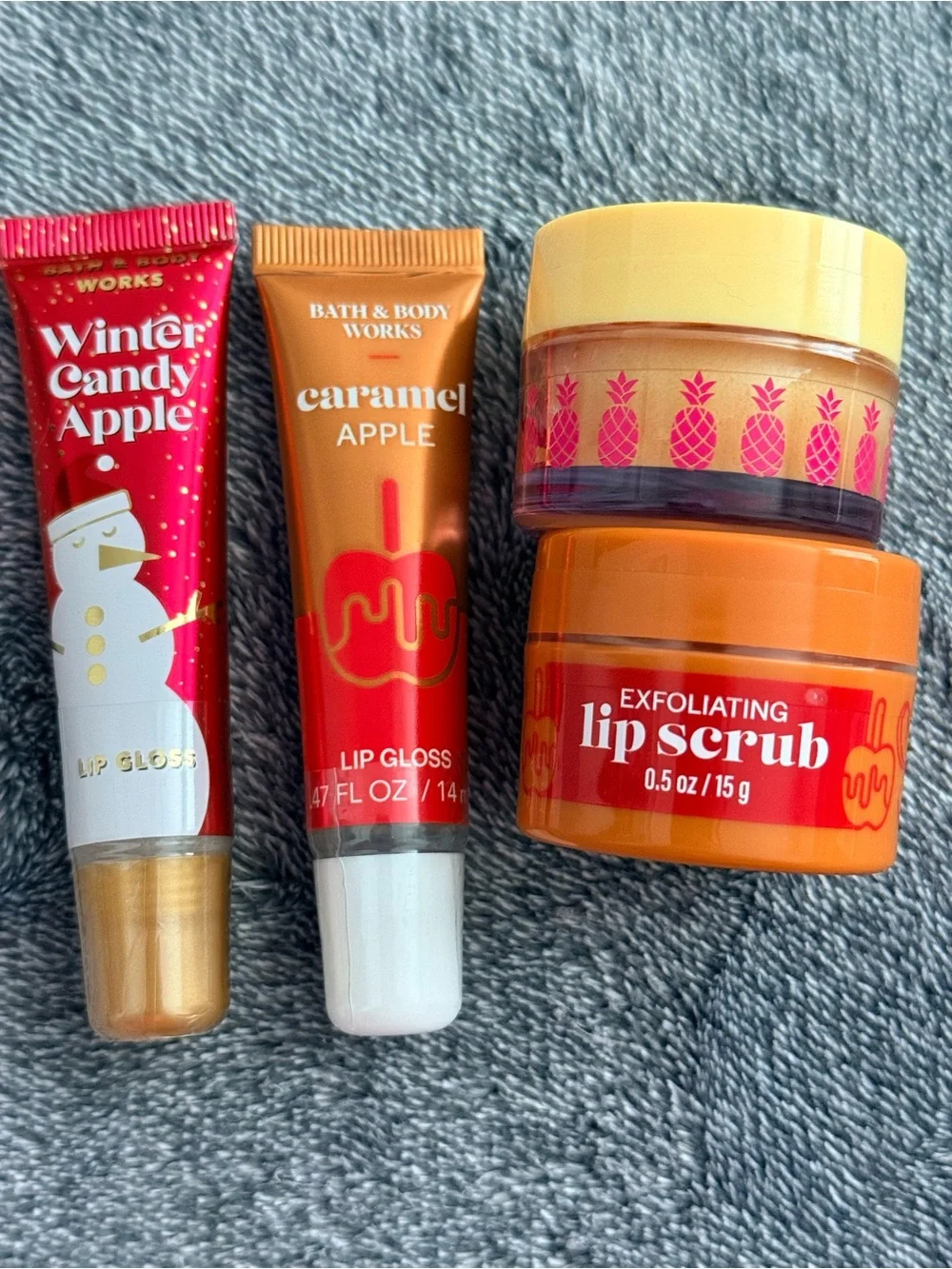 Bath and body works 4 piece lip care bundle